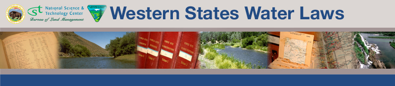 BLM Western States Water Laws banner